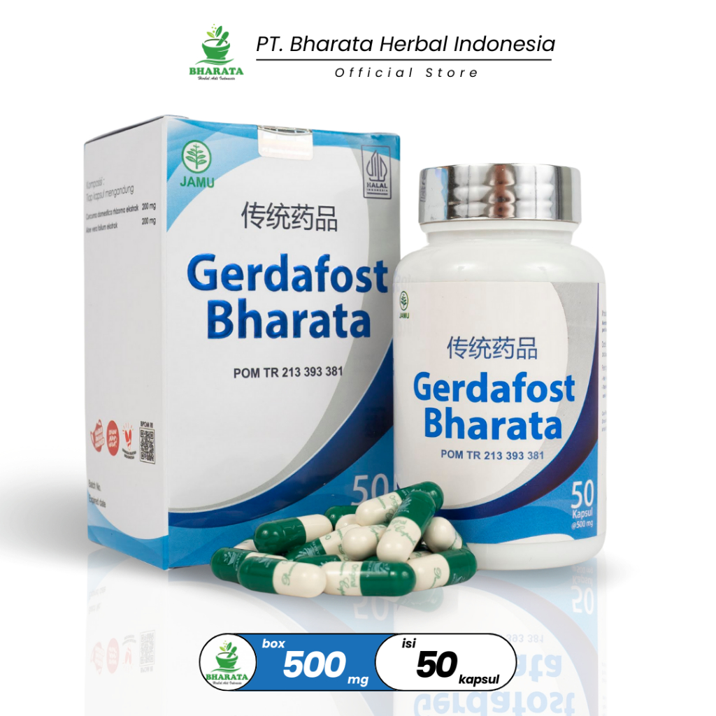 Gerdafost Bharata Obat Gerd Maag Akut Kronis, Radang Usus, Usus Buntu, Asam Lambung, Infeksi Usus