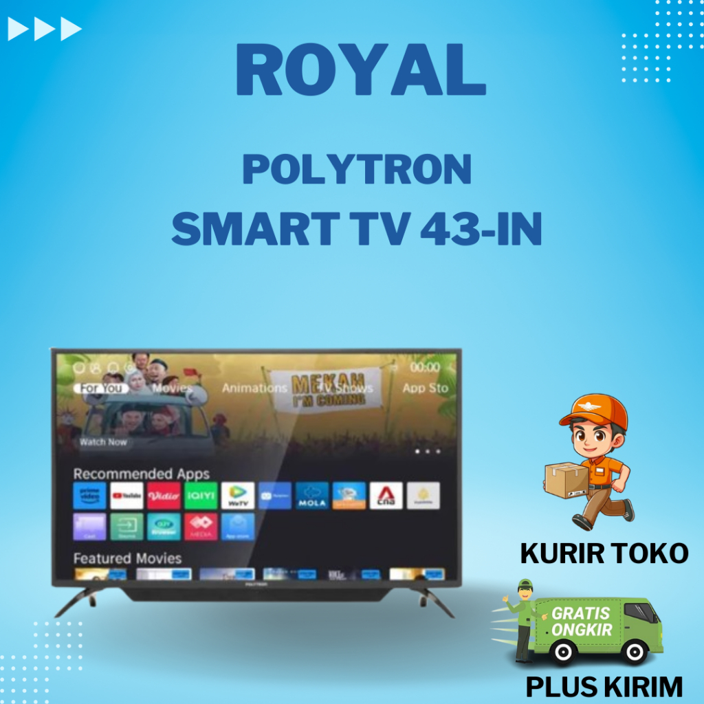 SMART TV 43 INCH POLYTRON 43CV8869
