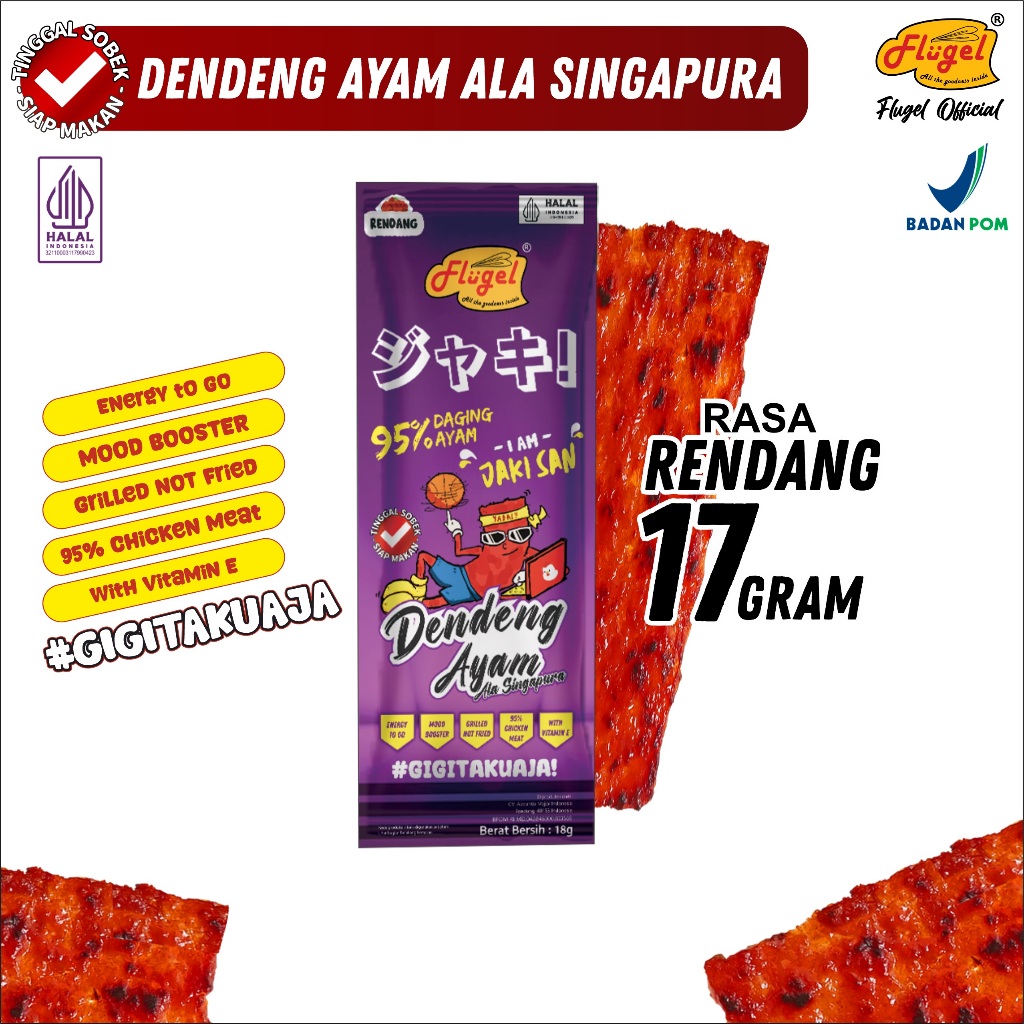 

Dendeng Ayam Jaki San Rendang 17gr