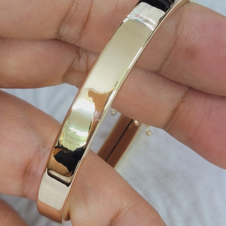 gelang model shogun polos variasi size 5.6 cm emas 75% 750 75 % 17k