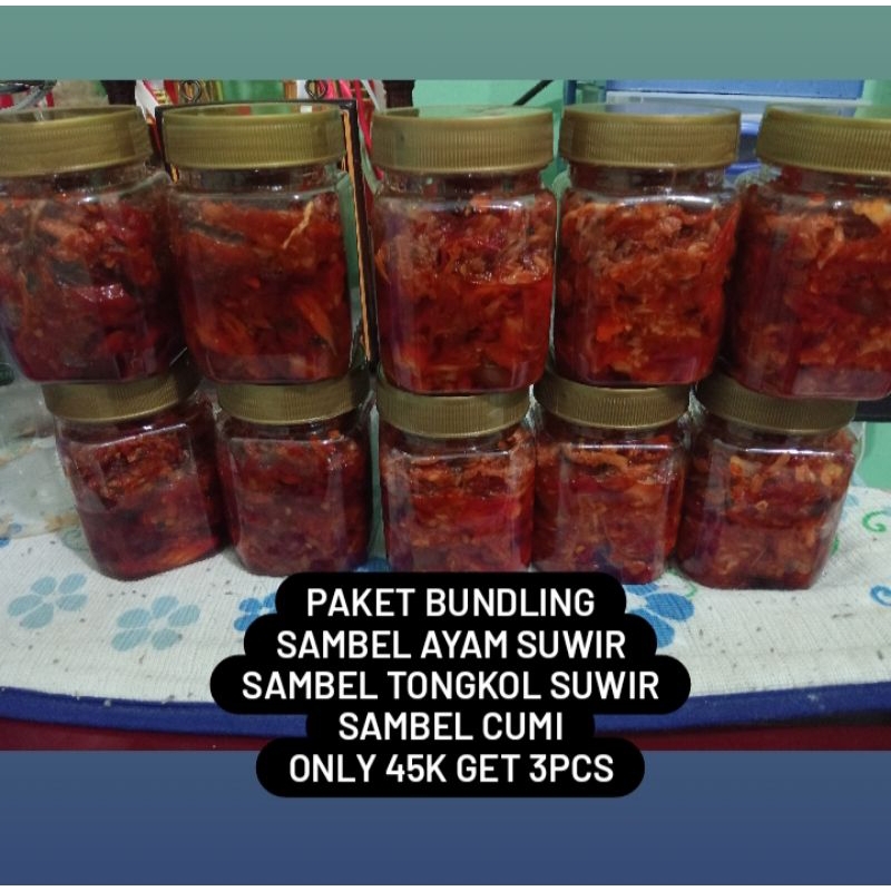 

PROMO PAKET BUNDLING SAMBEL 45K GET 3PCS