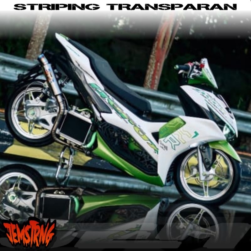 STRIPING AEROX NEW TRANSPARAN MODEL AEROX V2 NVX NEW