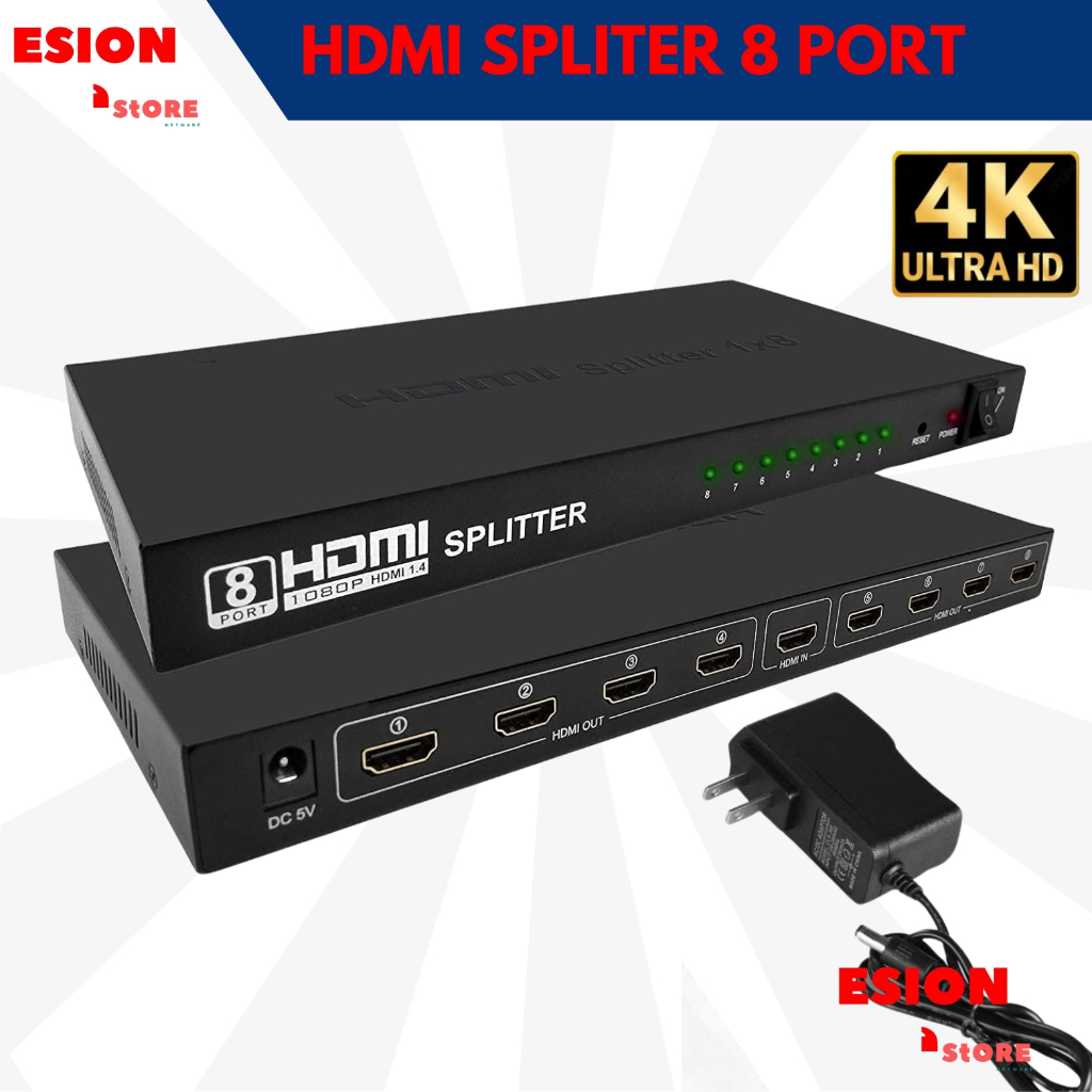 Hdmi spliter 8 port spliter hdmi /HDMI Splitter 8 Port Full HD 4K 3D HDMI Spliter 1-8