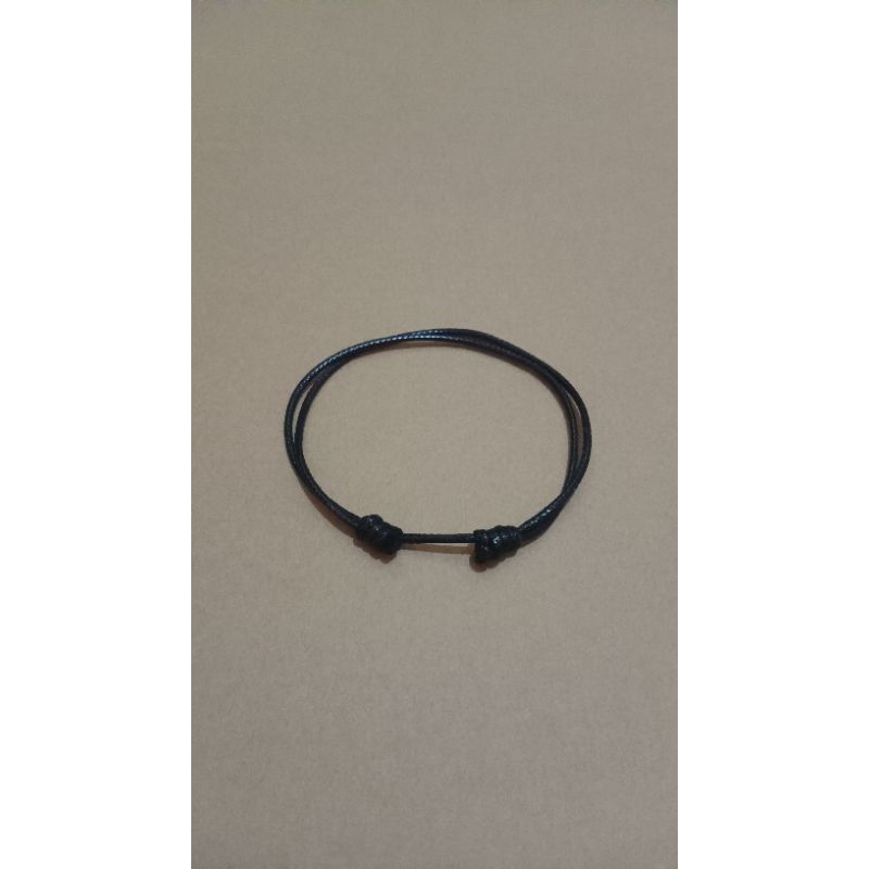 Gelang Tali Semi Kulit Korea Gelang Couple Gelang Huruf - By JayHandmade