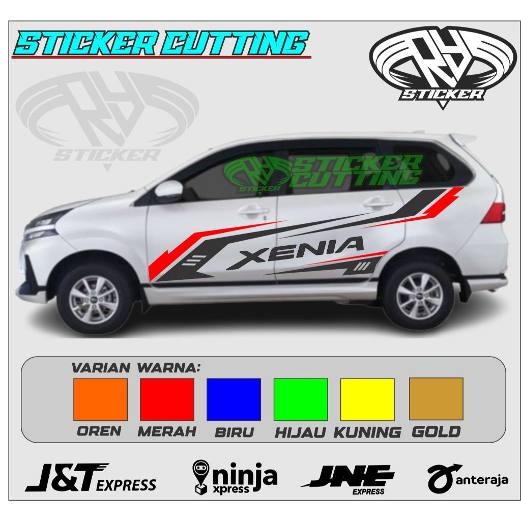 Stiker Cutting Mobil Xenia Stiker Variasi Bodi Samping Mobil Daihatsu Xenia