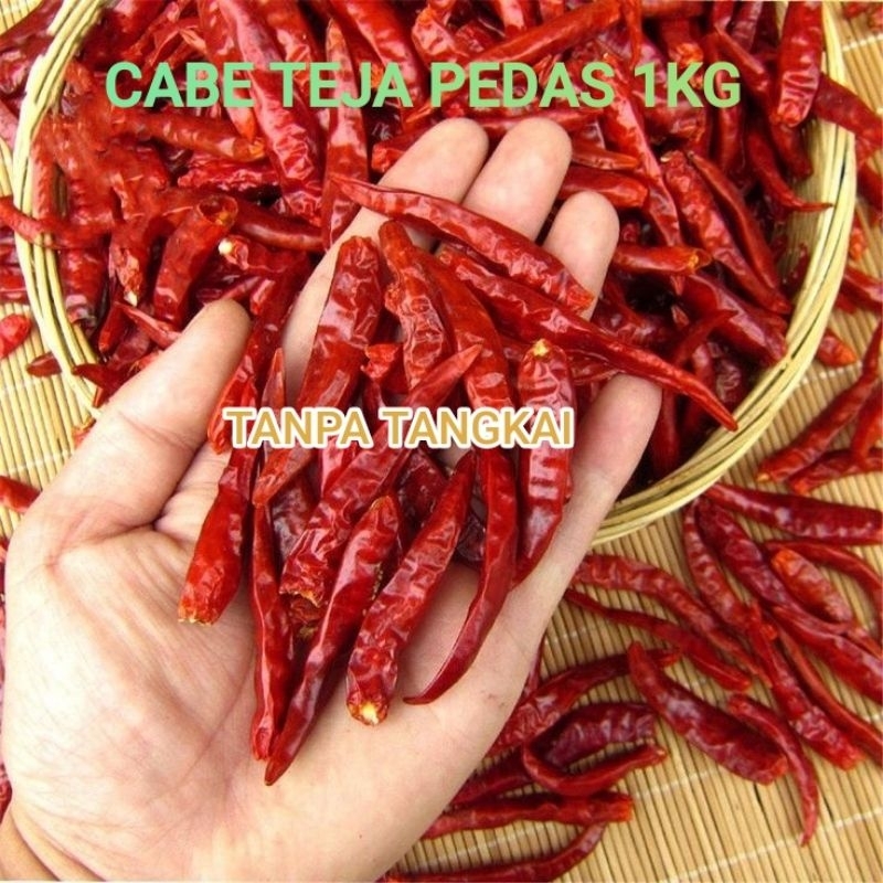 

PROMO‼️CABE KERING TEJA 1KG I SUPER PEDAS | TANPA TANGKAI/TANGKAI