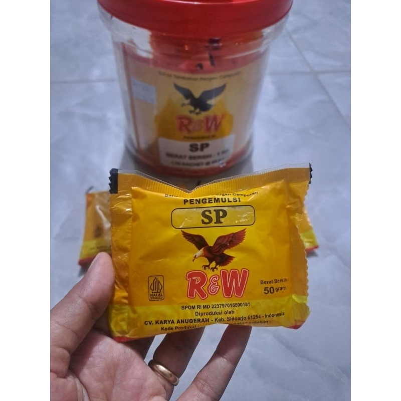 

SP RW Sachet 50 gram. Emulsifier Pengembang Kue RW