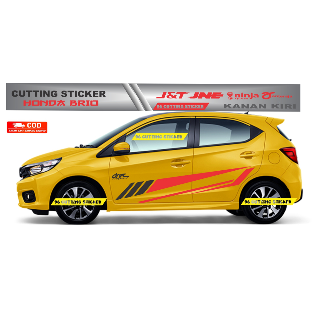 Cutting Sticker mobil Honda Brio sticker mobil