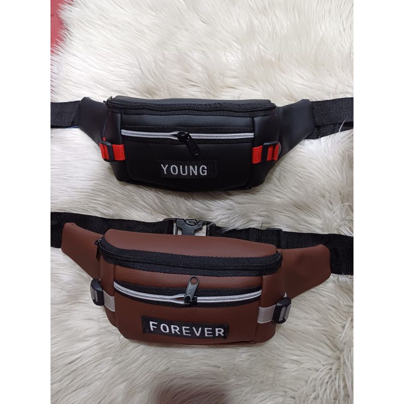 Tas pinggang pria kulit anti air
