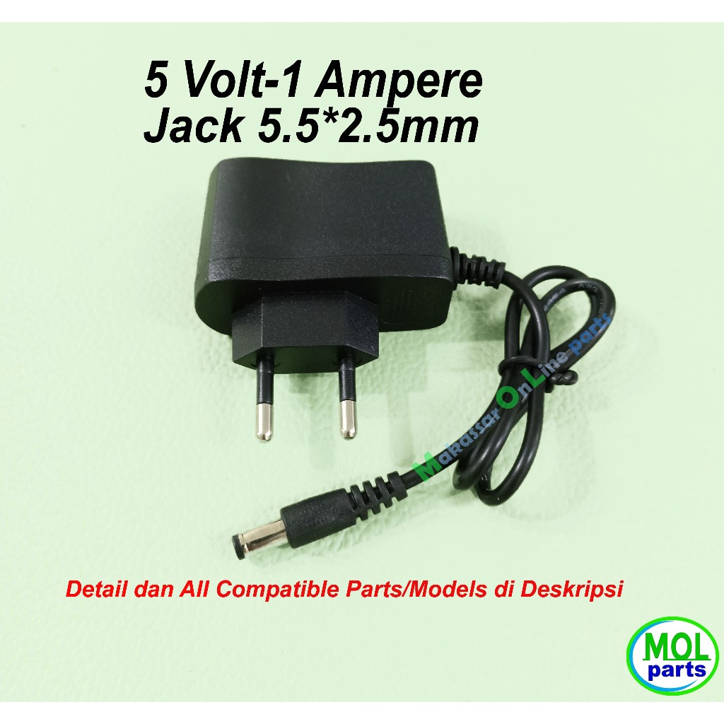 Adaptor 5V 1A  Modem Router CCTV Adaptor 5 Volt 1 Ampere 5.5x2.5