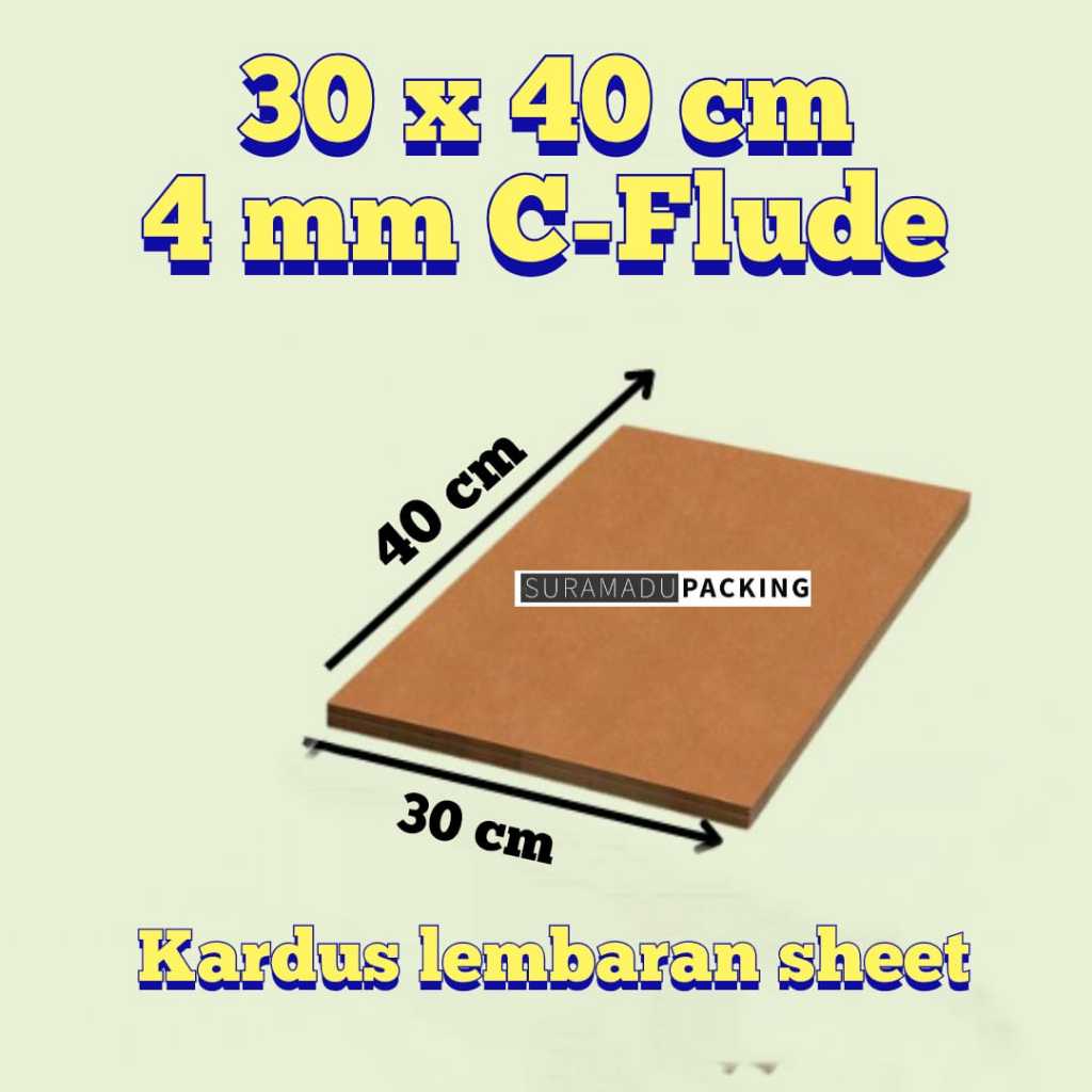 

(minim 25pcs) KARDUS SHEET 30x40 cm 40x30 cm Kardus Lembaran Polos / Kardus Karton lembaran polos / Karton lembaran corrugated