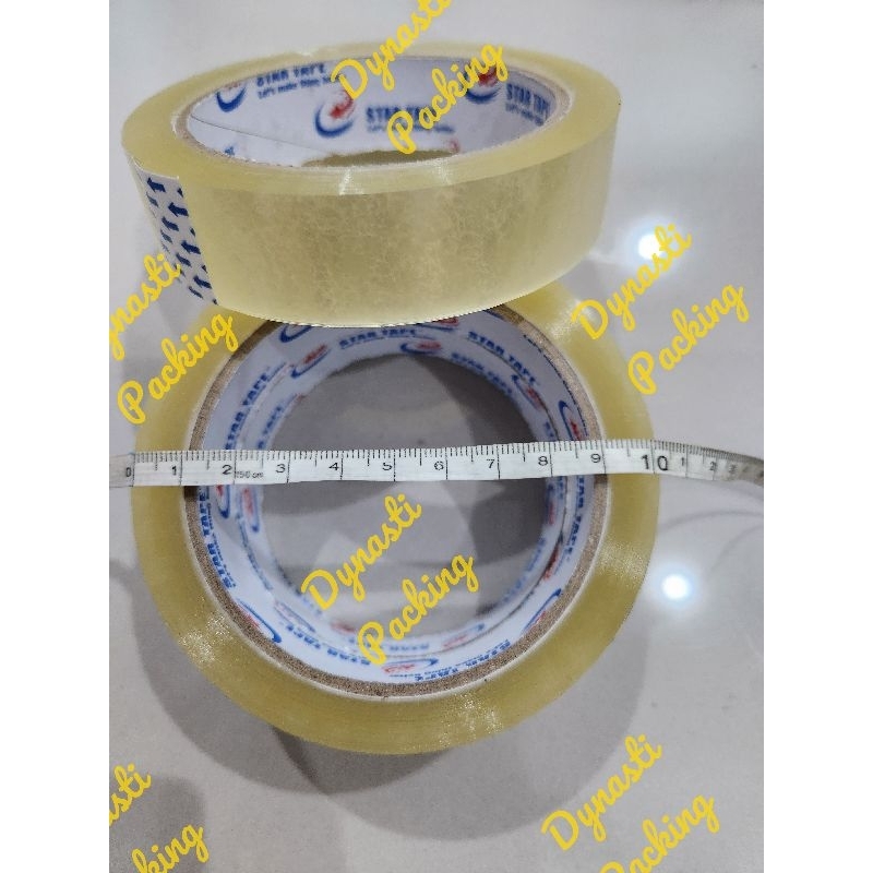 

lakban bening clear opp tape 90 yard 24 mm 1 inch daya rekat kuat murah harga promo