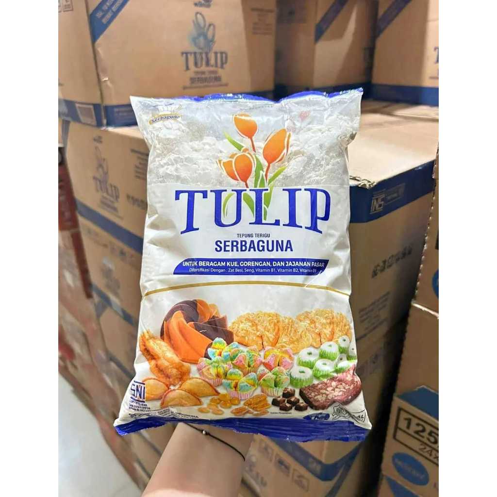 

Terigu Tulip 1 Kg Murah Meriah / Terigu Tulip Serbaguna / Tepung Terigu Tulip 1 Kg
