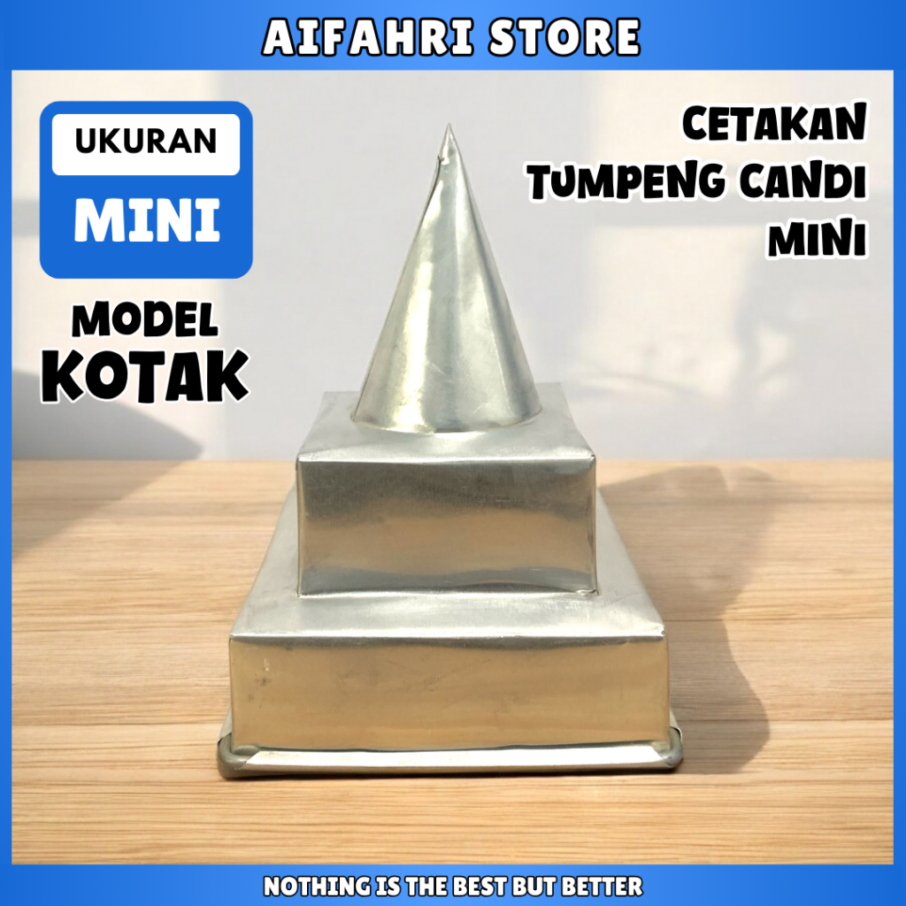 MURAH...Cetakan Tumpeng Nasi Mini Model Kotak Candi Borobudur 3 Susun Cetakan Nasi Kuning