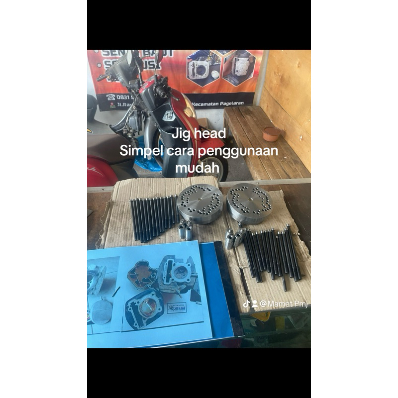 jig bubut head all motor