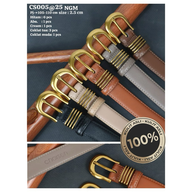 COD ikat pingang kulit asli murah pria