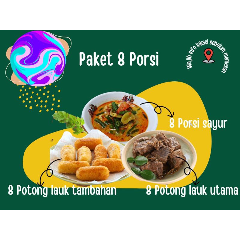 

Catering Rantangan Mingguan Paket 8 Porsi (5 hari)