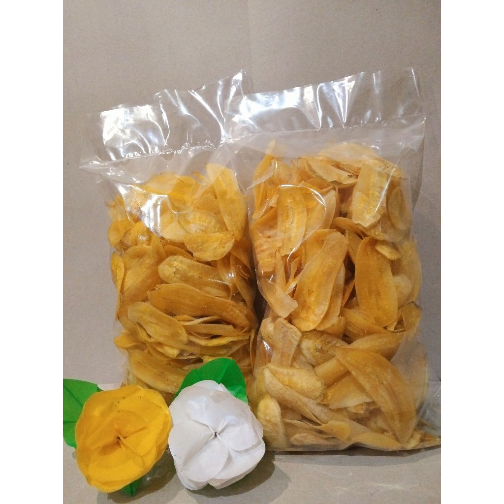 

[SNACK 1KG] KERIPIK PISANG GURIH 1KG RENYAH - KERIPIK AMANAH SNACK