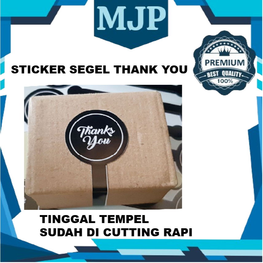 

Sticker Panjang Segel Makanan Cake Stiker Thank You isi 100 pcs BY MJP Mart