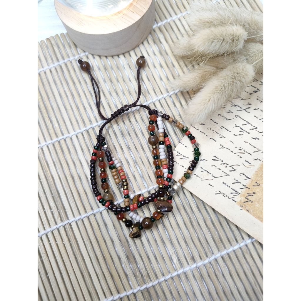 Gelang wanita bohemian gelang etnik gelang tali etnik gelang tali batu alam