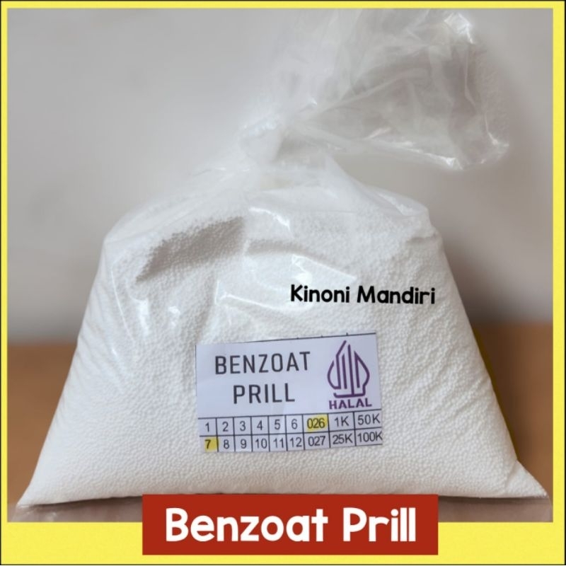

Benzoat Prill | Sodium Benzoat / Natrium Benzoat Food Grade - 1 Kg