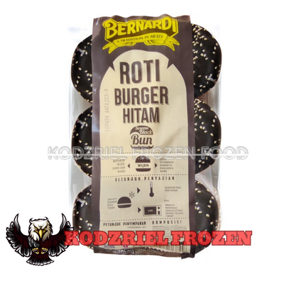 

BERNARDI BURGER BUN HITAM Isi 6 300gr - ROTI BURGER HITAM WIJEN