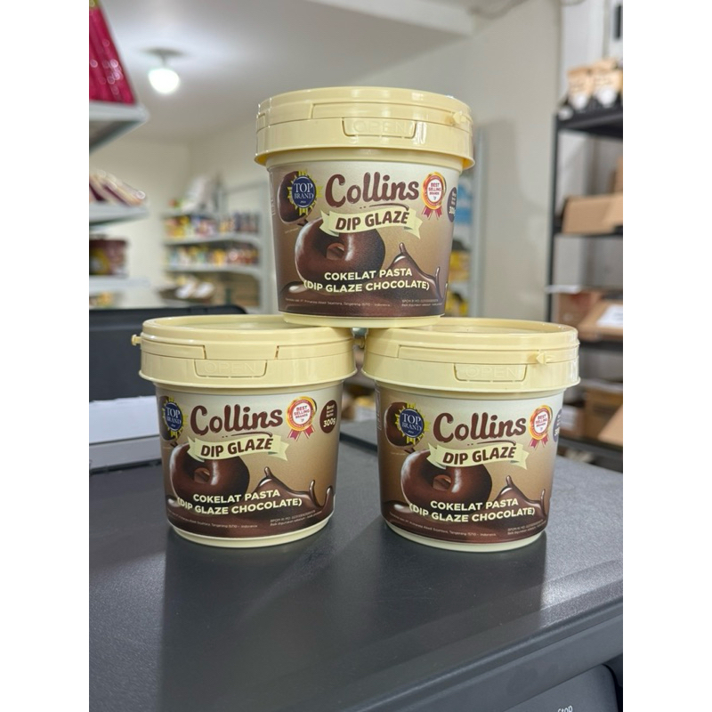 

Collins dip glaze saus manis rasa cokelat pasta 300gr
