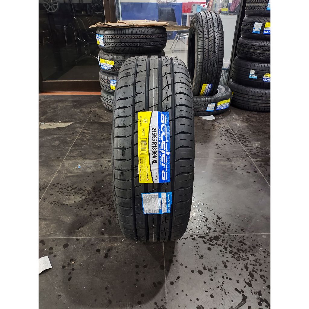 ban mobil 215 55 R18 accelera iota st 68 tubles berkualitas untuk SUV