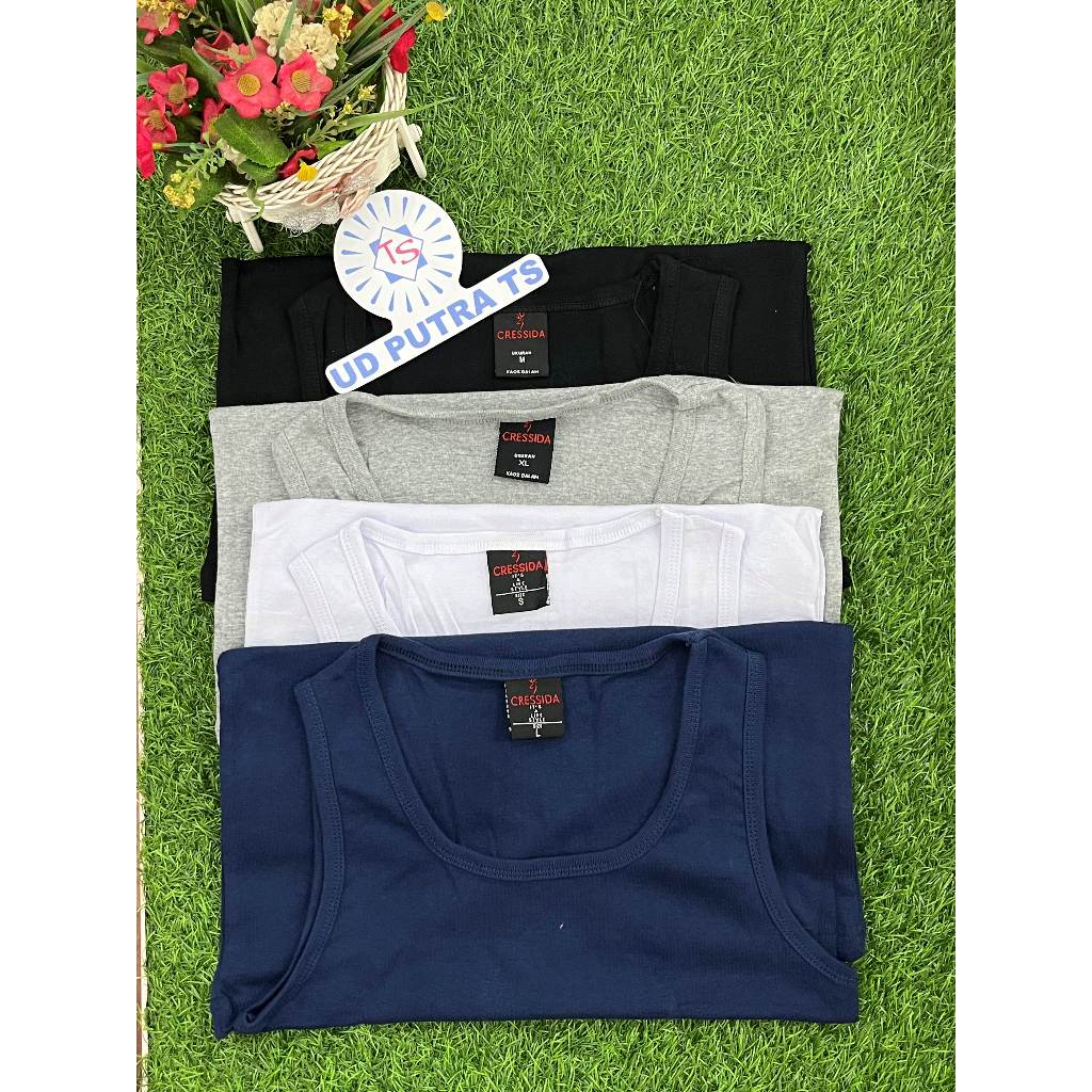 lop SINGLET PRIA CRESSIDA 001 / KAOS LEKTON PRIA / KAOS DALAM PRIA - UD PUTRA TS