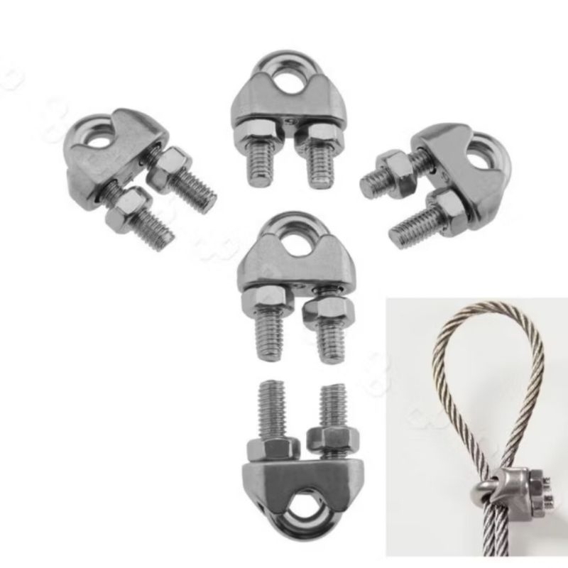 Klem Kuku Macan Seling Baja 4 mm