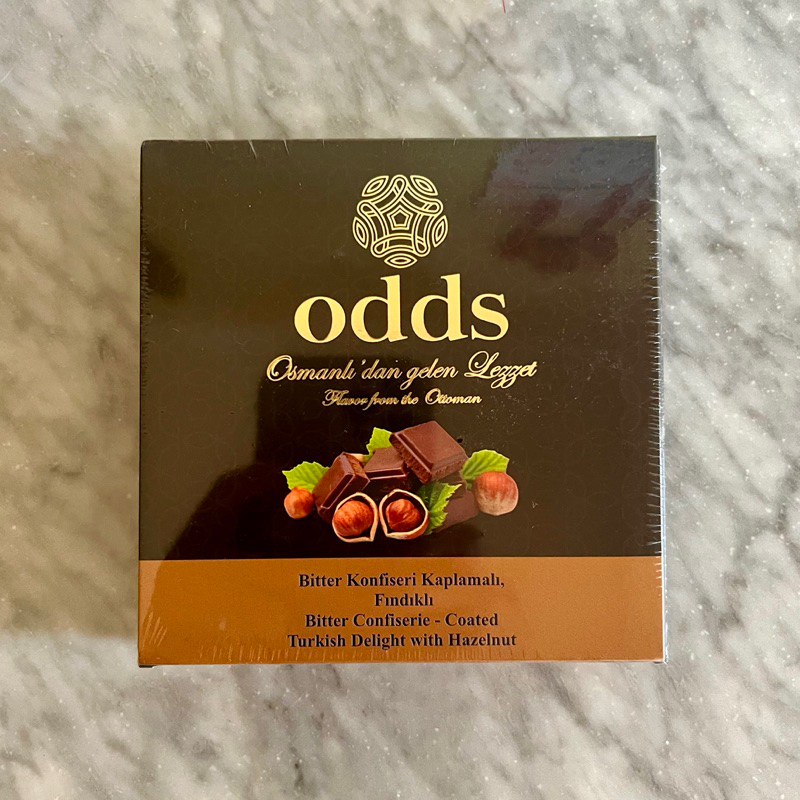 

Odds Confiserie Coated Turkish Delight with Hazelnut - Camilan Manis Khas Turki Cokelat