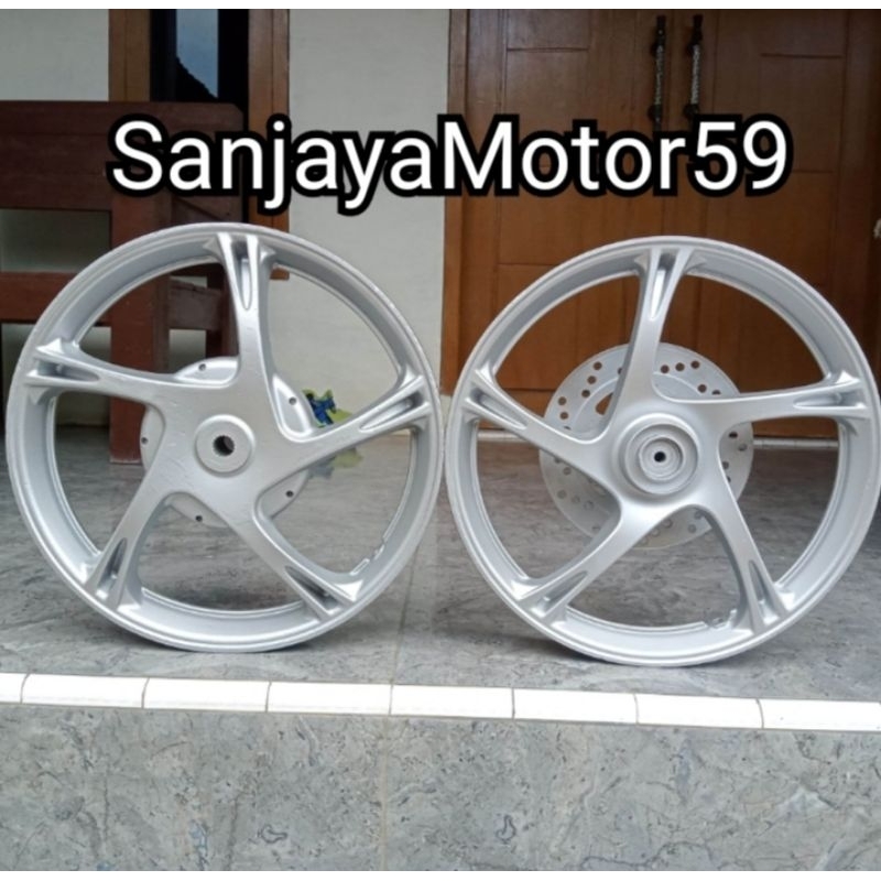 VELG PELK DEPAN BELAKANG MOTOR YAMAHA MIO SPORTY MIO SMEL 5TL ORIGINAL COPOTAN