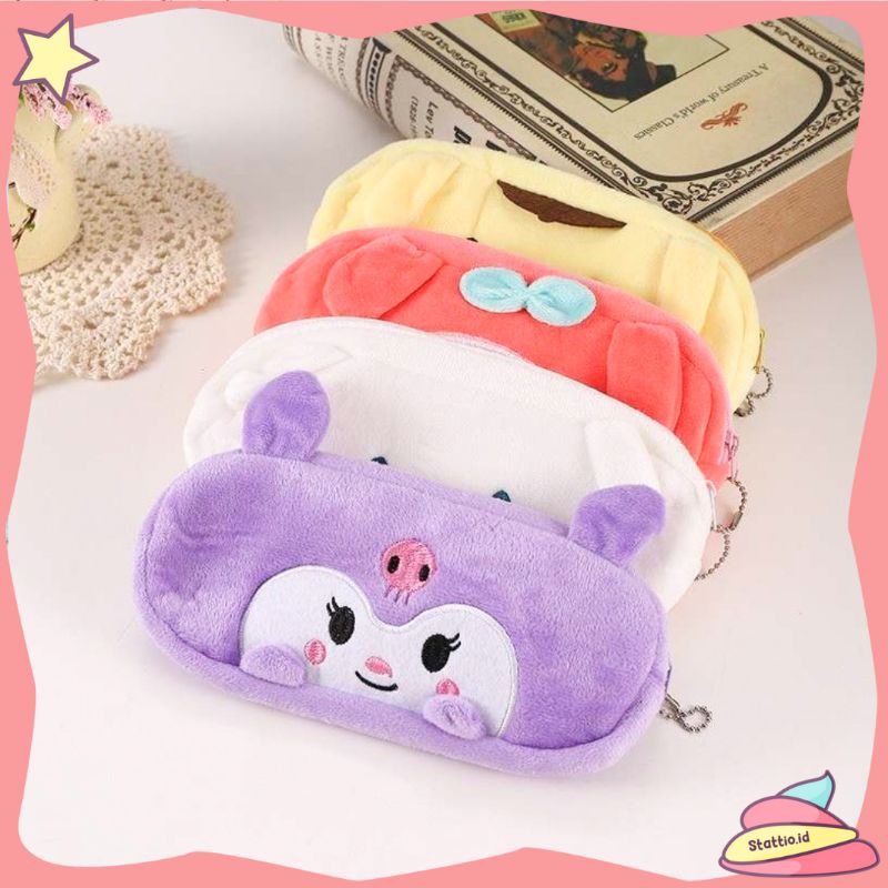 

Kotak Pensil Plushy Sanrio Tangan Kuromi Pompompurin Purin My Melody Cinnamoroll Tempat Pensil Aesthetic Lucu Karakter Sanrio