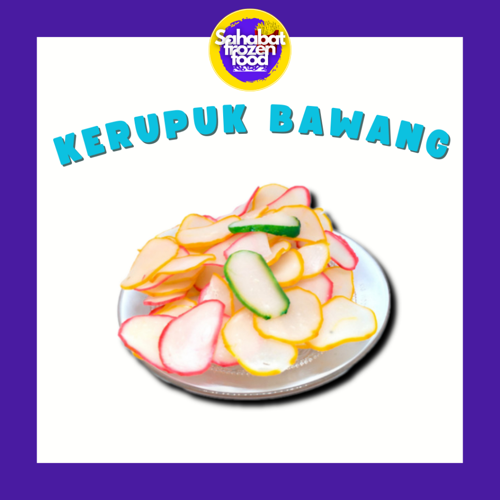 

Kerupuk Bawang Mentah 250gr/ Kerupuk Bawang Warna Warni