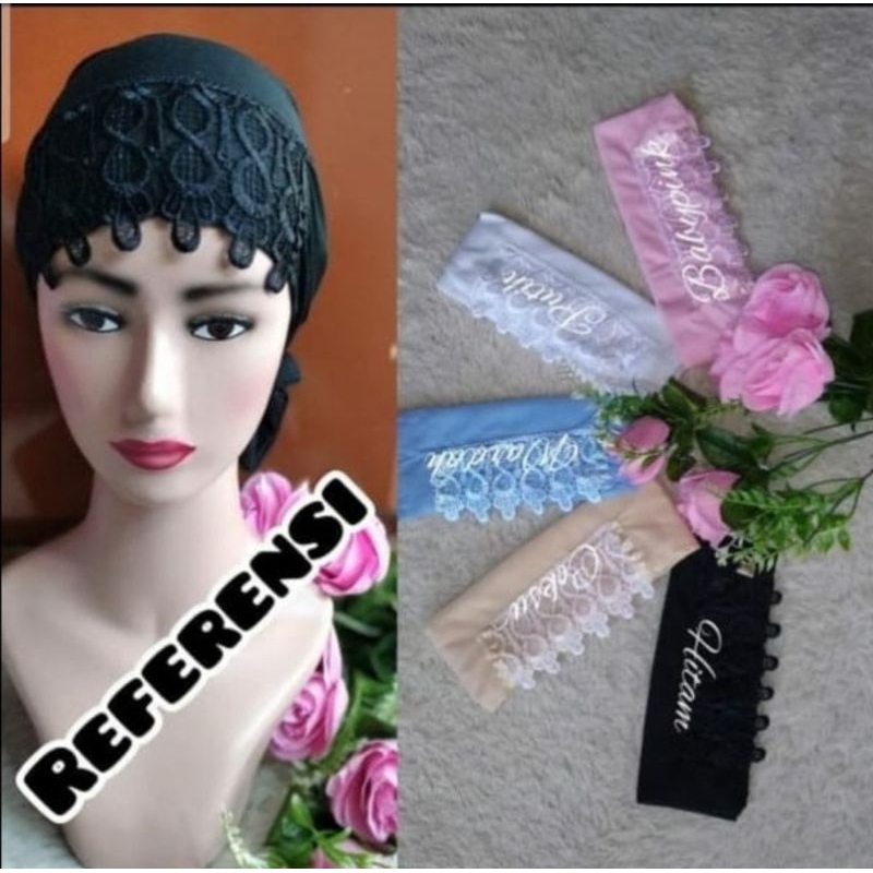 Ciput Nini Tali Renda Kaos Inner Iket Daleman Hijab/ Kerudung