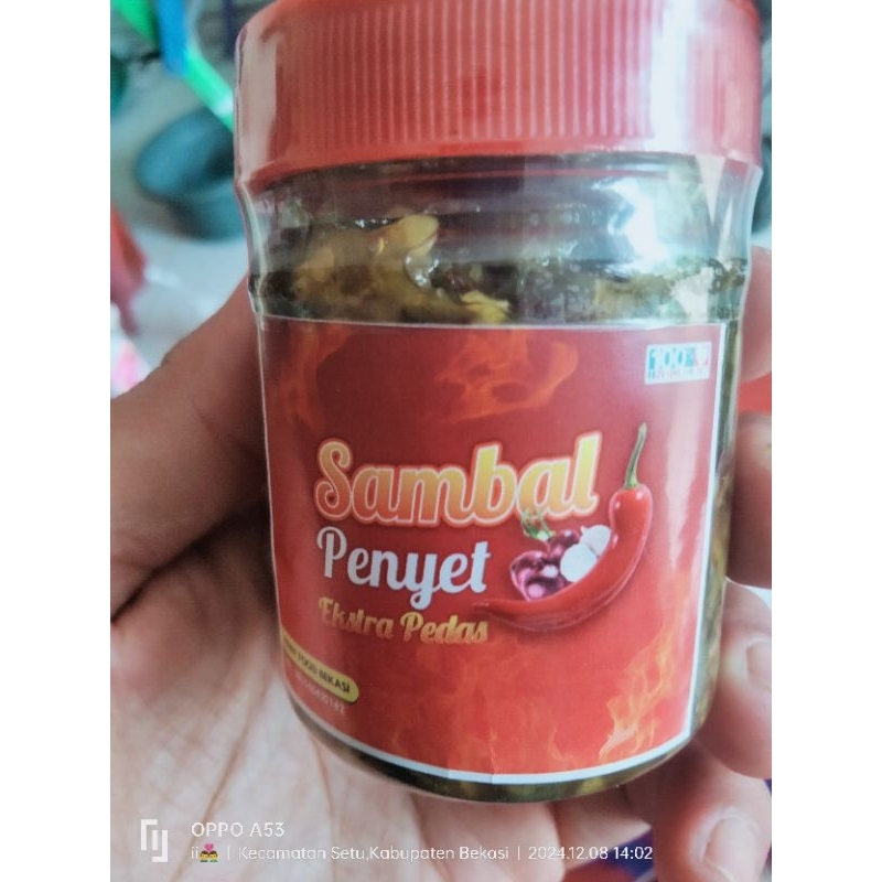 

sambal penyet ekstra pedas cabai ijo.