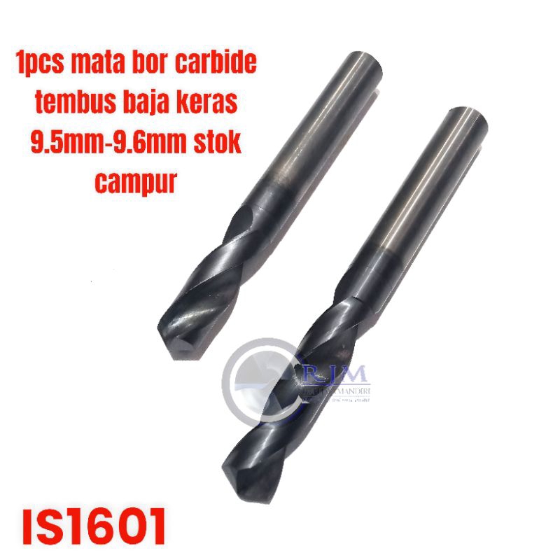 bor carbide 9.5mm 9.6mm twist drill tungsten carbide mata bor baja keras harden per mobil dll bukan 