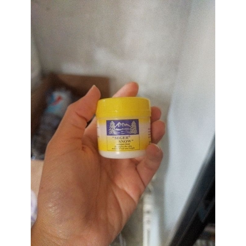 Seger Snow Vanishing Cream (Haslin kuning) pelembab wajah 35gr