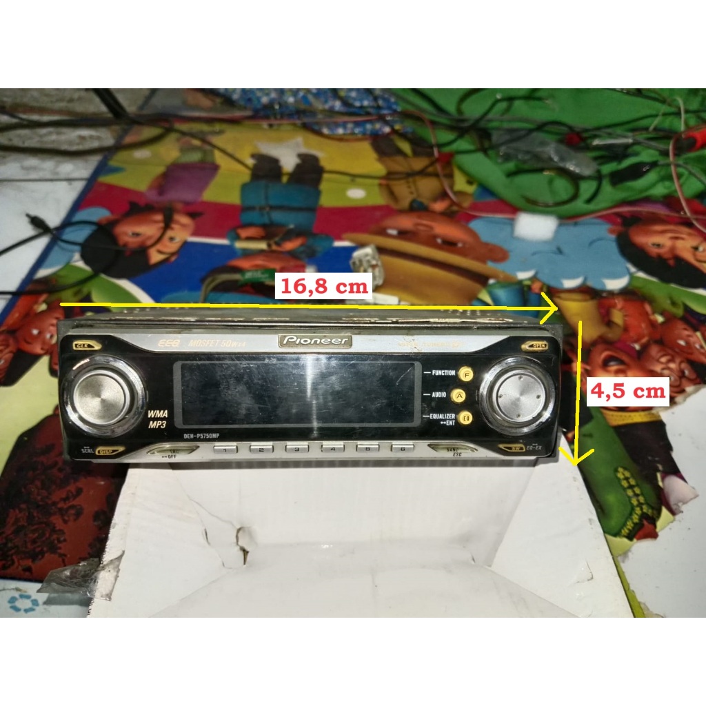 Radio Mobil Pioneer Jadul Tipe DEH-P5750MP Sudah Bluetooth. Kondisi Bekas Normal semua.