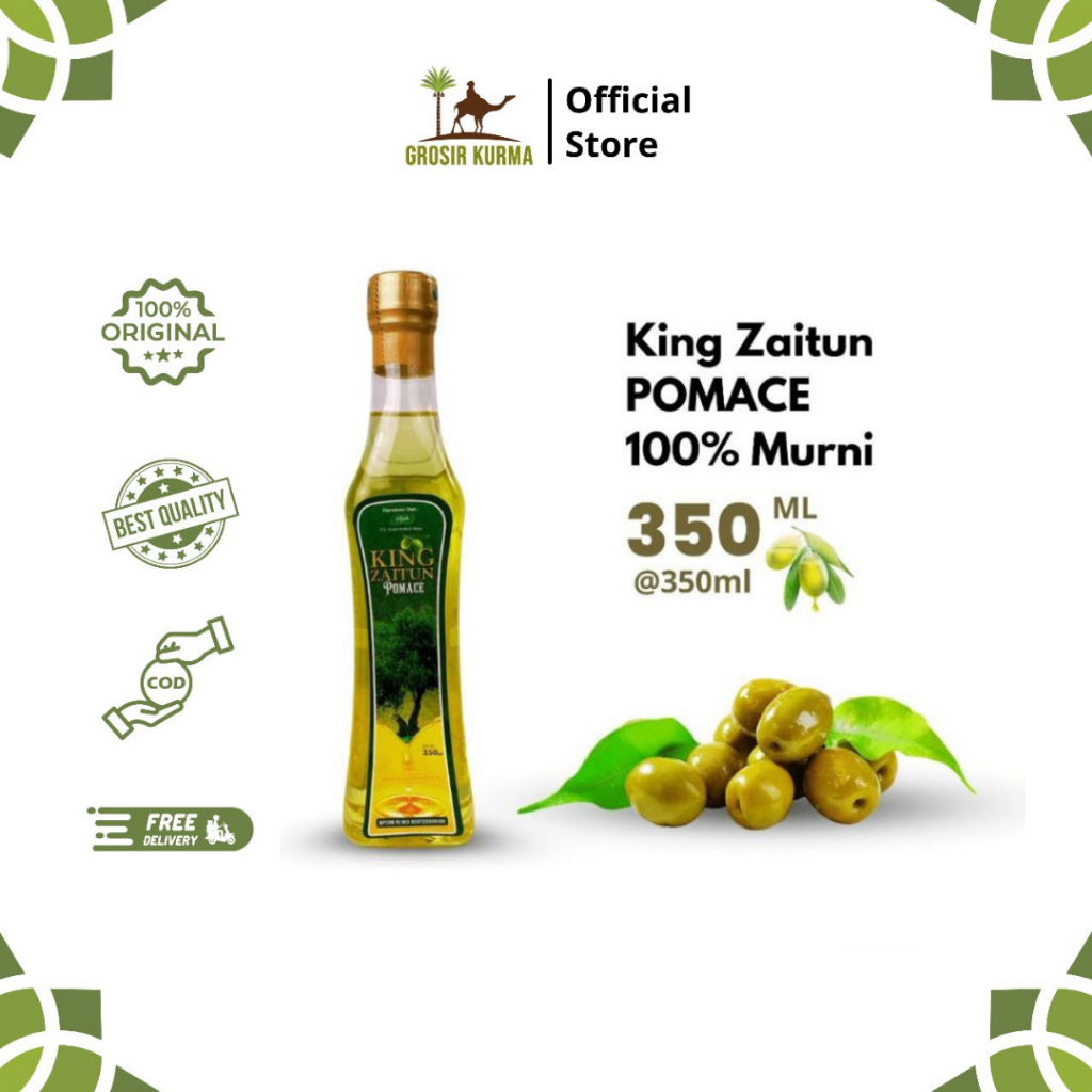 

King Zaitun Pomace - Minyak Zaitun 350ml | Untuk Masak Pijat Urut