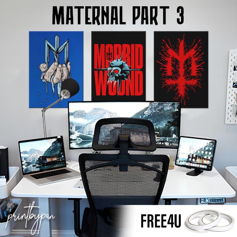 (Part 3) Poster Brand MATERNAL DISASTER - Wallpaper Poster Dinding Aesthetic - Dekorasi Kamar Tidur