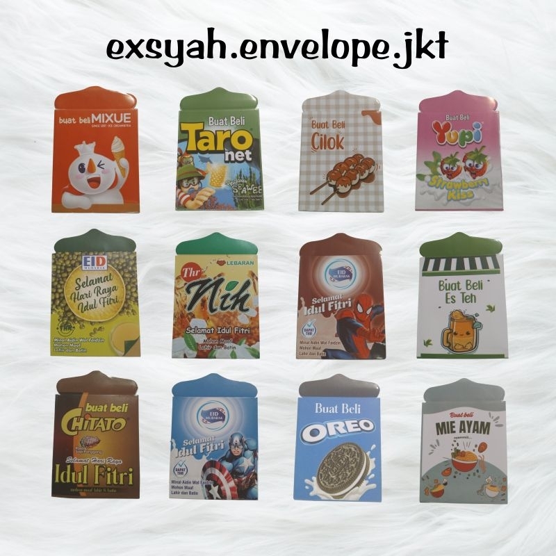 

Amplop lebaran hari raya motif random bahan premium termurah