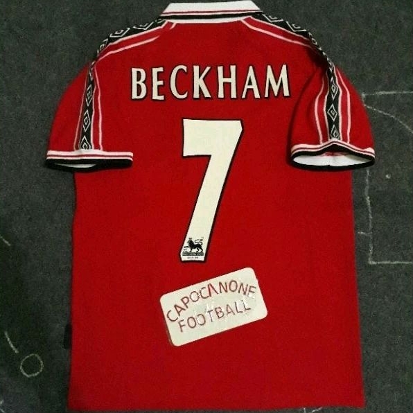 JERSEY MANCHESTER UNITED RETRO TREBLE 1998 1999 98 99 2000 00 full Nameset Blokecore skena