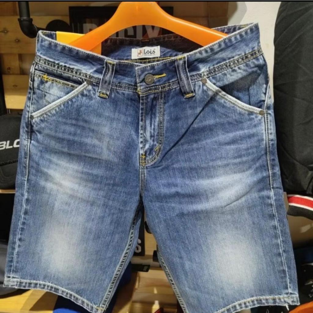 CELANA PENDEK PRIA JEANS LOIS / Celana Jeans Pendek Pria Original 100% Lois Model Terbaru