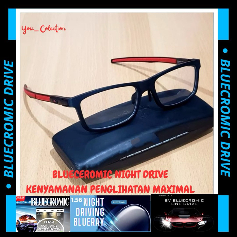 BLUECROMIC -Kacamata Pria Bluecromic Minus | Kacamata Photocromic Blueray | Kacamata Pria Model Spor