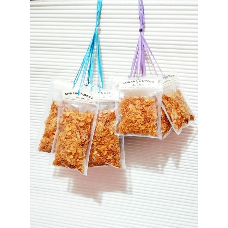 

(GROSIR per 10 pouch) Bawang Merah Goreng Brebes Kemasan Pouch