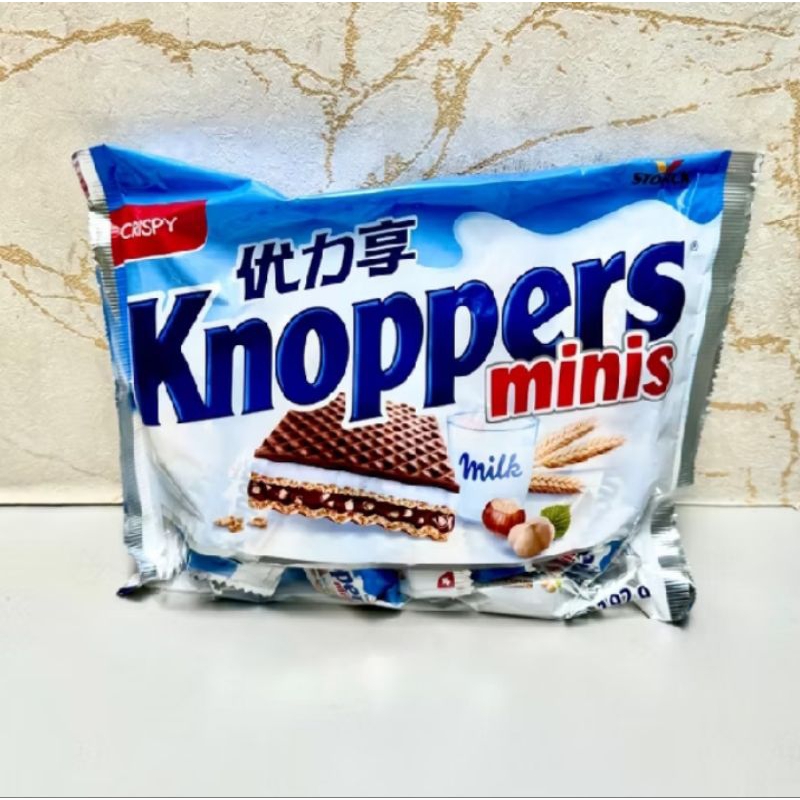 

Knoppers Minis 192 gr (isi 20 pcs)