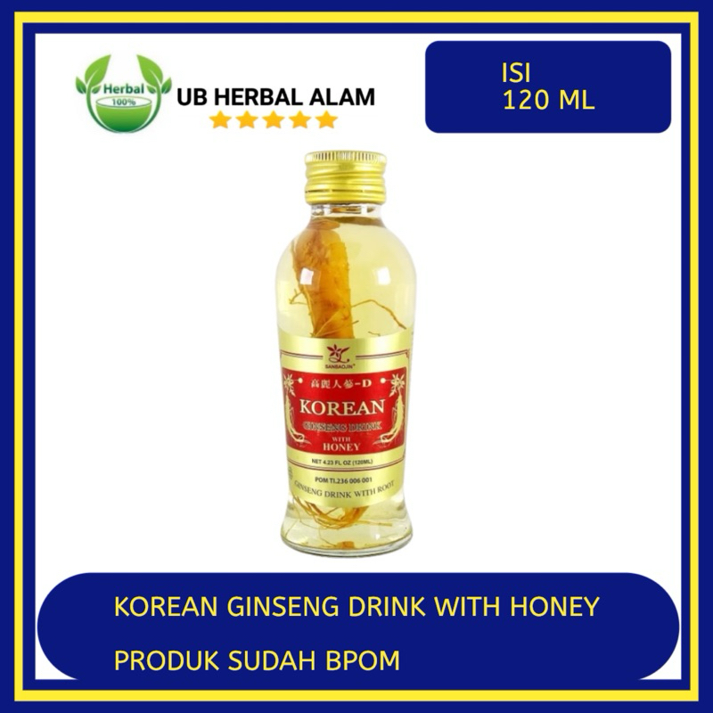 

KOREAN GINSENG DRINK WITH HONEY 120 ML / MINUMAN GINSENG