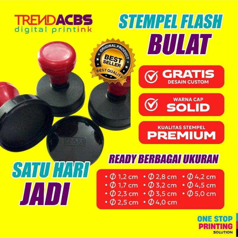 

Stempel flash digital otomatis tanpa bantalan