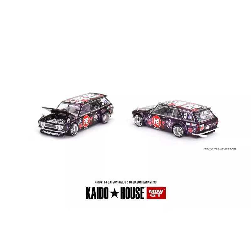 MINI GT KAIDO HOUSE //114 DATSUN KAIDO 510 HANAMI PURPLE